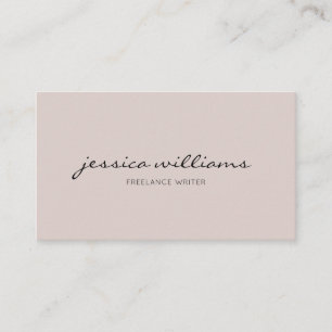 Minimalist Modern Calligraphy Appointment Card