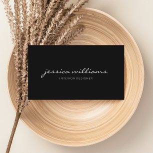 Minimalist Modern Calligraphy Appointment Card