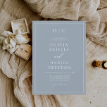 Minimalist Modern Calligraphy Dusty Blue Wedding Invitation<br><div class="desc">Introducing our Minimalist Modern Calligraphy Wedding Invitation, the epitome of timeless elegance and sophistication. This invitation combines the beauty of minimalist design with the artistry of modern calligraphy to create a striking and refined piece. With its clean lines and monochromatic palette, it exudes simplicity and style, making it a versatile...</div>