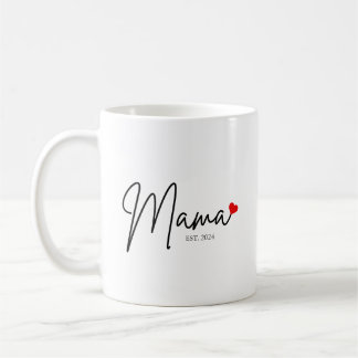Minimalist, modern calligraphy, gift for mama  coffee mug