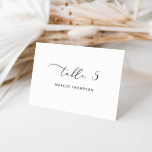 Minimalist modern Calligraphy place cards