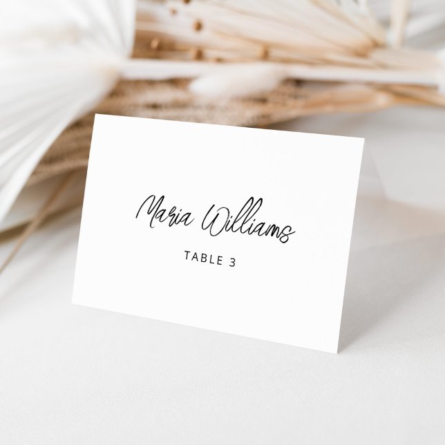 Minimalist modern Calligraphy place cards (Creator Uploaded)
