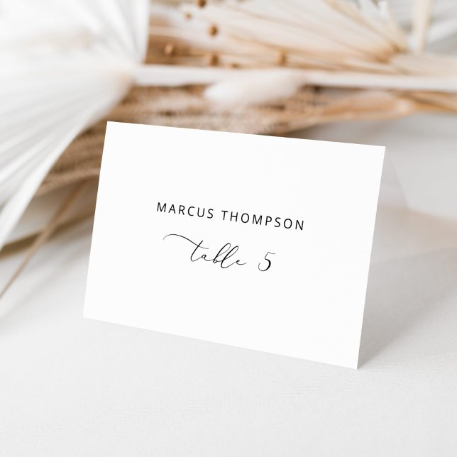 Minimalist modern Calligraphy place cards (Creator Uploaded)