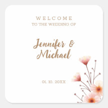 Minimalist Modern Calligraphy Wedding Welcome