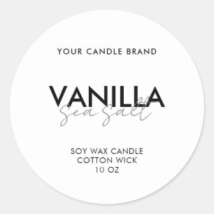 Minimalist Modern Candle Label