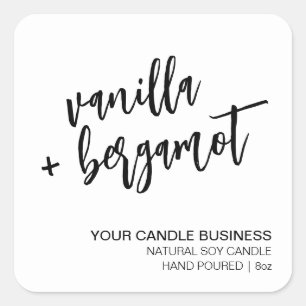 Minimalist Modern Candle Label