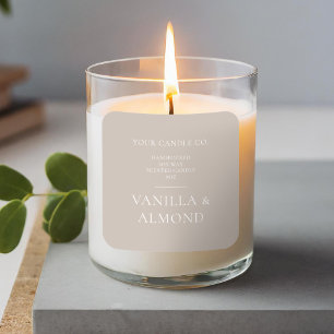 Minimalist Modern Candle Label