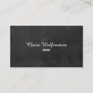 Minimalist Modern Chalkboard Business Card