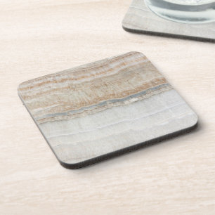 minimalist modern chic beige tan white grey marble coaster