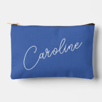 Minimalist Modern Chic Calligraphy Name Blue