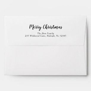 Minimalist Modern Christmas Envelope