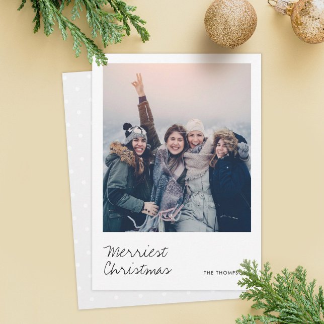 Minimalist Modern Christmas Holiday Photo Card (Creator Uploaded)