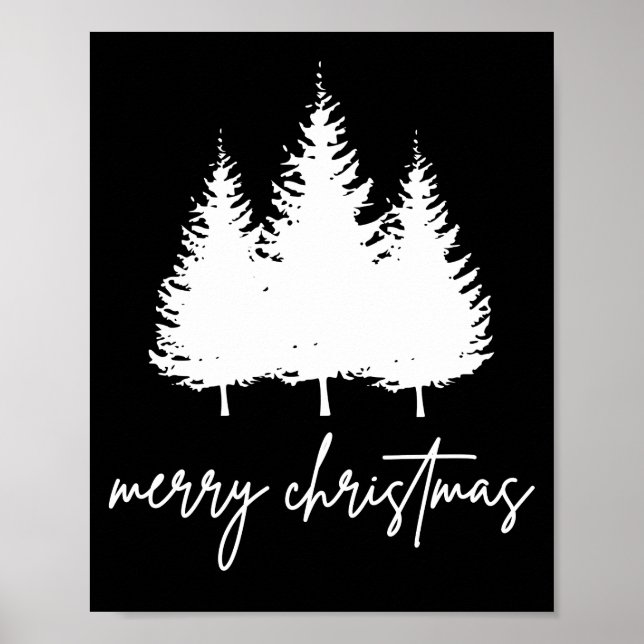 Minimalist Modern Christmas Poster (Front)