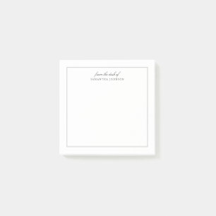 Minimalist Modern Classic From The Desk Of Sticky Post-it Notes