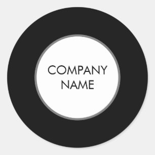 Minimalist Modern Classic Round Sticker