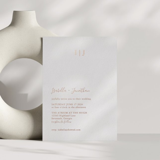 Minimalist Modern Classic Wedding Rose Gold (Creator Uploaded)