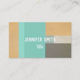 minimalist modern colour block custom business card