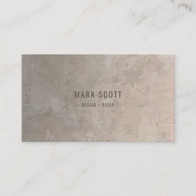 Minimalist Modern Construction Business Card (Front)