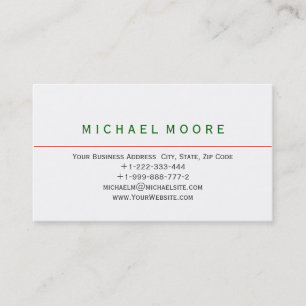 Minimalist Modern Consultant Business Card