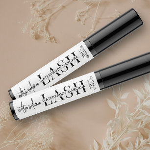 Minimalist Modern Cosmetic Tube Lash Mascara Label