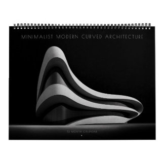 Minimalist Modern Curved Architecture Calendar