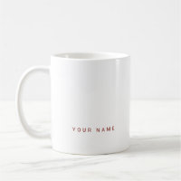 Minimalist Modern Custom Name, Text and Photo