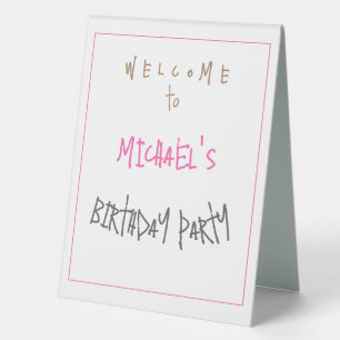 Minimalist Modern Cute Birthday Party