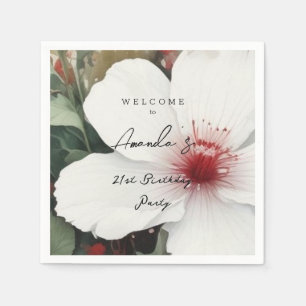 Minimalist Modern Cute Birthday Party Napkin