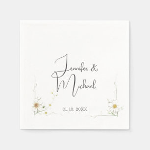 Minimalist Modern Cute Wedding Welcome Napkin