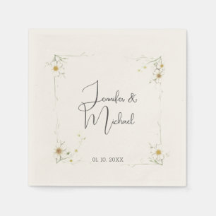 Minimalist Modern Cute Wedding Welcome Napkin