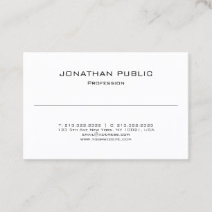 Minimalist Modern Design Elegant Professional Business Card