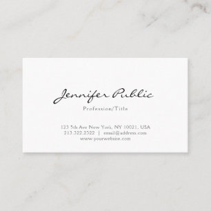 Minimalist Modern Design Elegant Professional Business Card