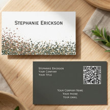Minimalist modern design forest green and copper