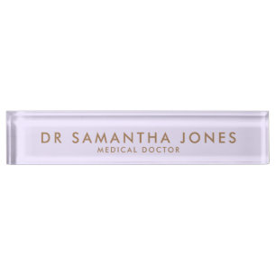 Minimalist Modern Doctor Desk Name Plate Nameplate