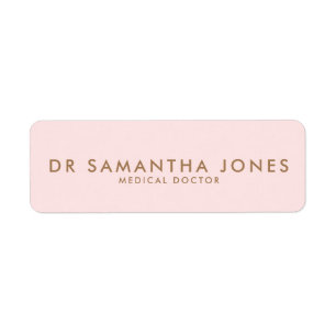Minimalist Modern Doctor Professional Pink