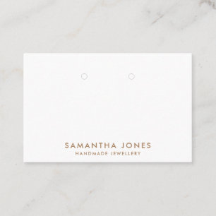 Minimalist Modern Earrings Jewellery Display Business Card