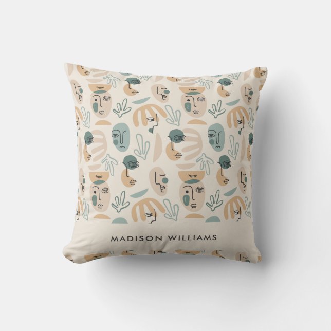 Minimalist Modern Editable Inscription Custom  Cushion (Front)