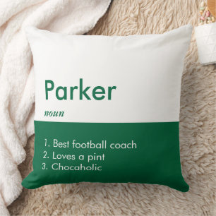 Minimalist Modern Editable Inscription Custom Cushion
