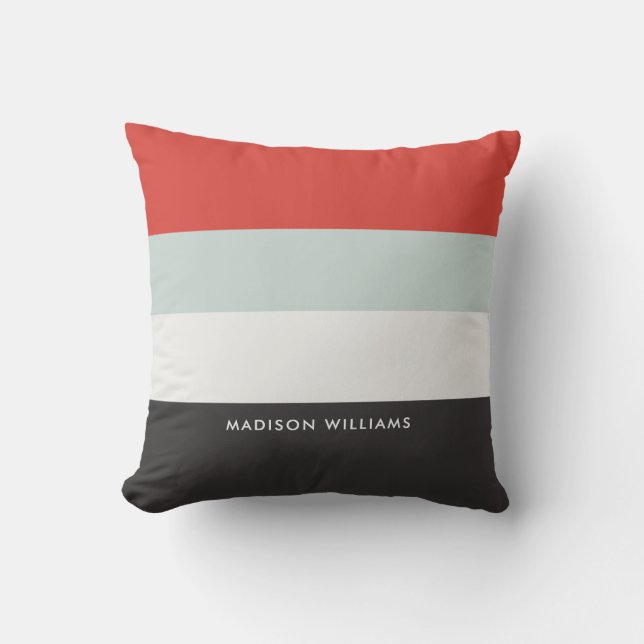  Minimalist Modern Editable Inscription Custom  Cushion (Front)
