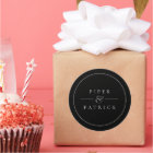 Minimalist Modern Elegant Black & White Wedding