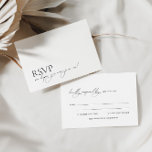 Minimalist Modern Elegant Calligraphy Wedding RSVP<br><div class="desc">Designed to coordinate with for the «Chloe» Wedding Invitation Collection. To change details,  click «Details». To move the text or change the size,  font,  or colour,  click «Edit using Design Tool». View the collection link on this page to see all of the matching items in this beautiful design</div>