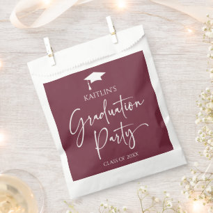 Minimalist Modern Elegant Graduation Party Favour Bags
