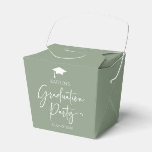 Minimalist Modern Elegant Graduation Party Favour Box