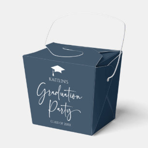 Minimalist Modern Elegant Graduation Party Favour Box