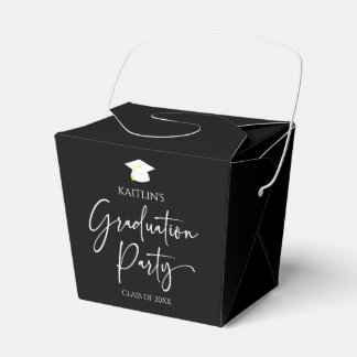 Minimalist Modern Elegant Graduation Party Favour Box
