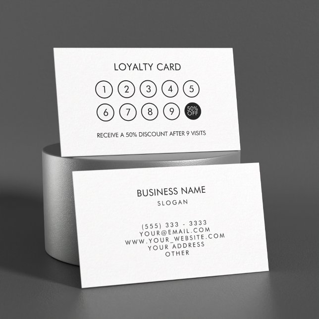Minimalist Modern Elegant Loyalty Discount Card (Minimalist Modern Elegant Loyalty Discount Card)