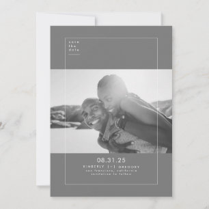 Minimalist Modern Elegant Save the Date Photo