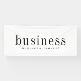 Minimalist Modern Elegant Simple Business Name Banner