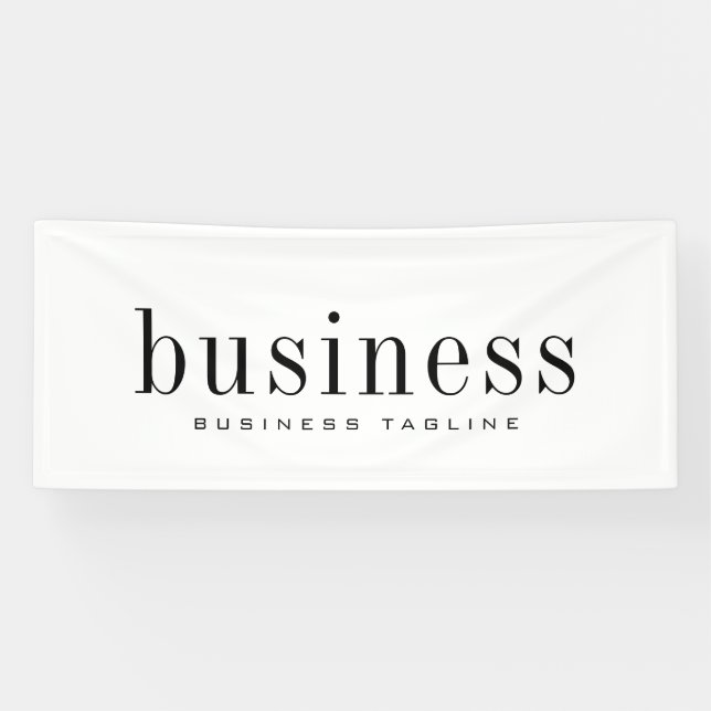 Minimalist Modern Elegant Simple Business Name Banner (Horizontal)