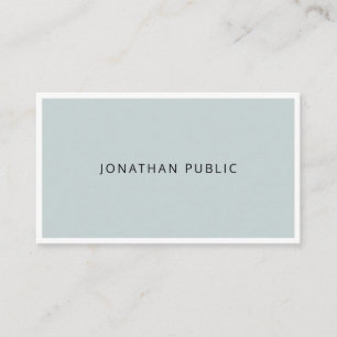 Minimalist Modern Elegant Simple Professional Business Card